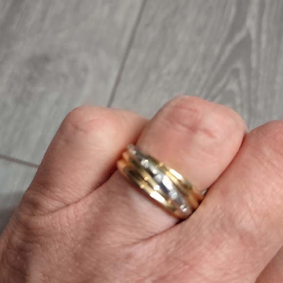 10k chunky custom diamond band - Picture 5 of 8